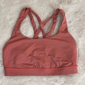Dusty rose ENERGY BRA LULULEMON size 4